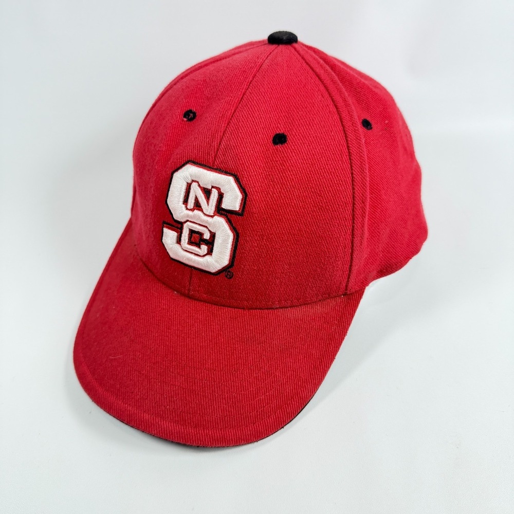 NC State Wolfpack Hat Vintage Y2K Steve & Barry's Red Strapback Dad Cap NCAA
